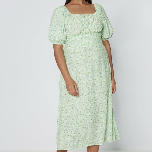 Faithfull the Brand - Lira Midi Dress in Merci Floral Print US 8/Large NWT - Picture 2 of 10